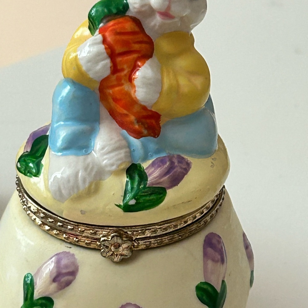 4/$100 Charming Bunny Trinket Boxes - Multicolor - Picture 4 of 5